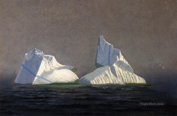風景 Painting - ウィリアム・ブラッドフォード氷山の海景